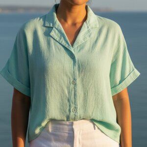 Vintage Cotton blouse 🩵, size M